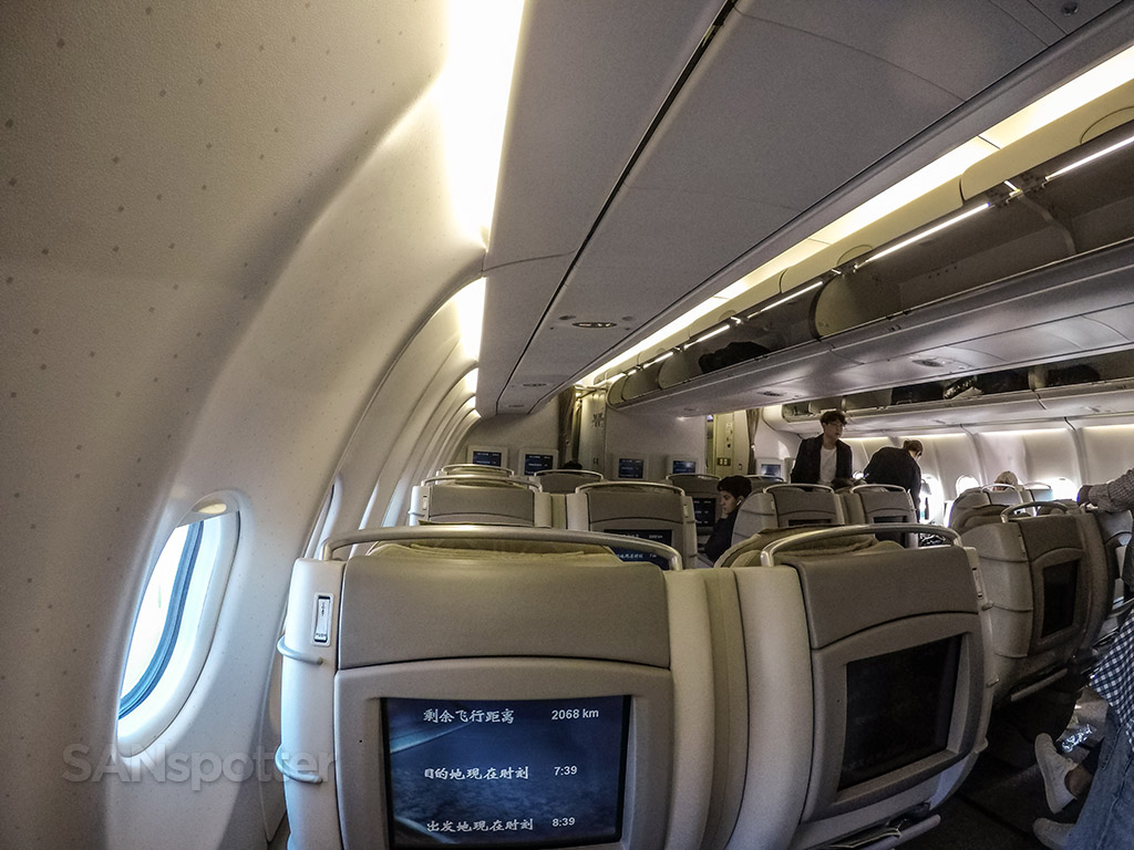 Asiana A330 business class seat backs