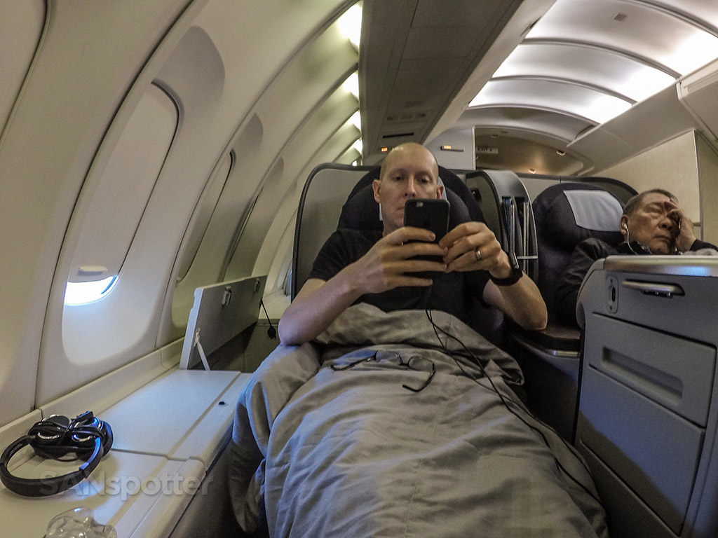 SANspotter selfie United Airlines 747