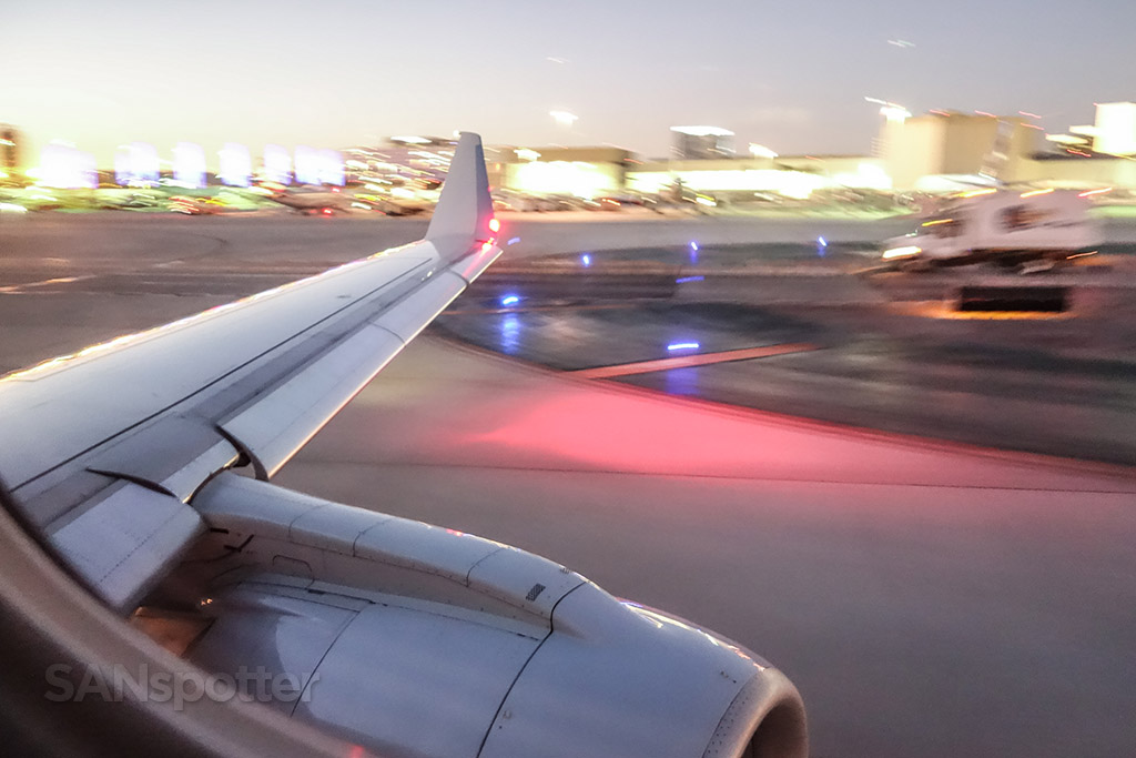 Taxiing out to the runway LAX