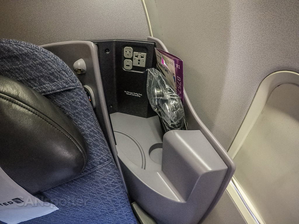 United Airlines 757-200 Premium Business Class (P.S.) seat details