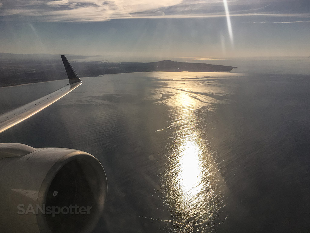 Departing over Pacific Ocean LAX runway 25