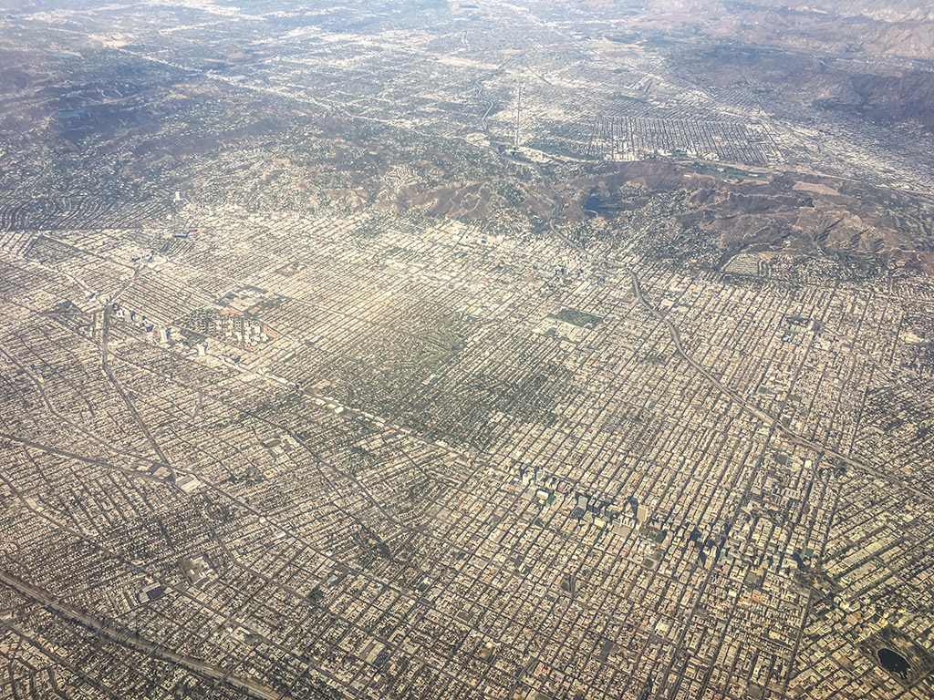 Dense Los Angeles neighborhoods