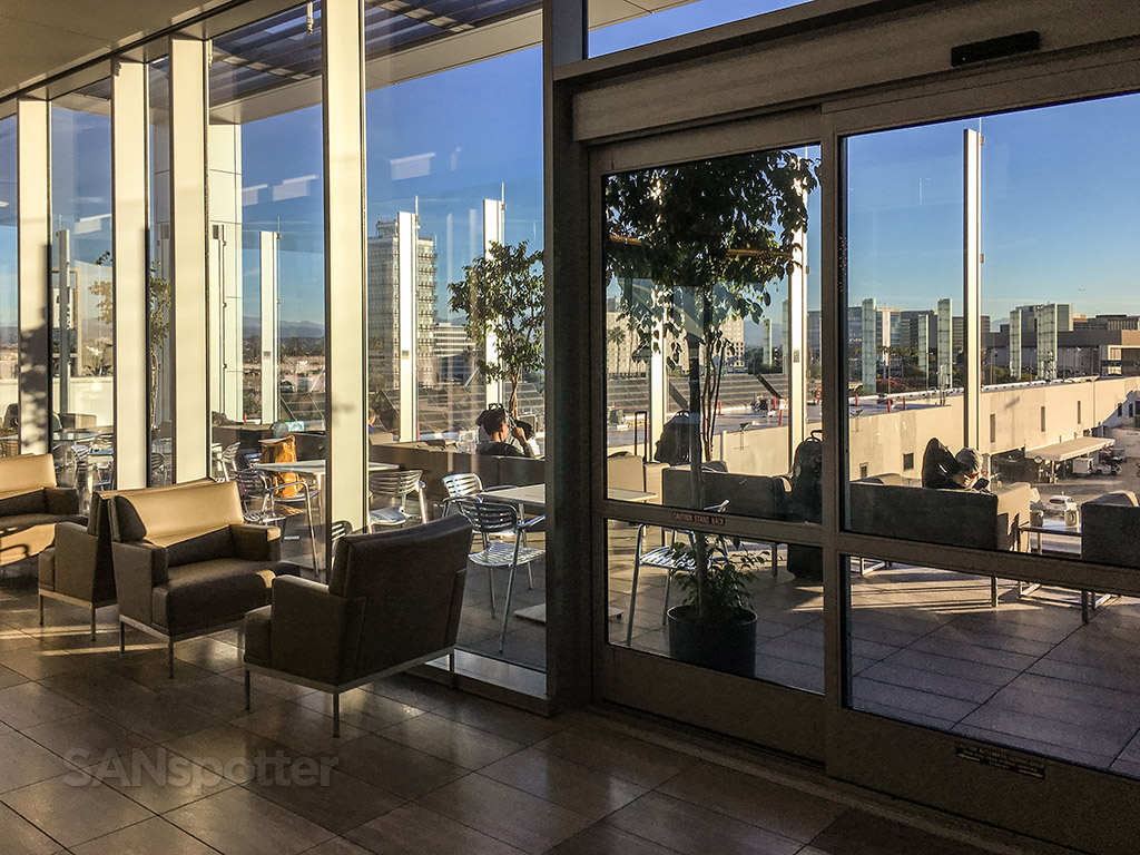 United club LAX outdoor terrace