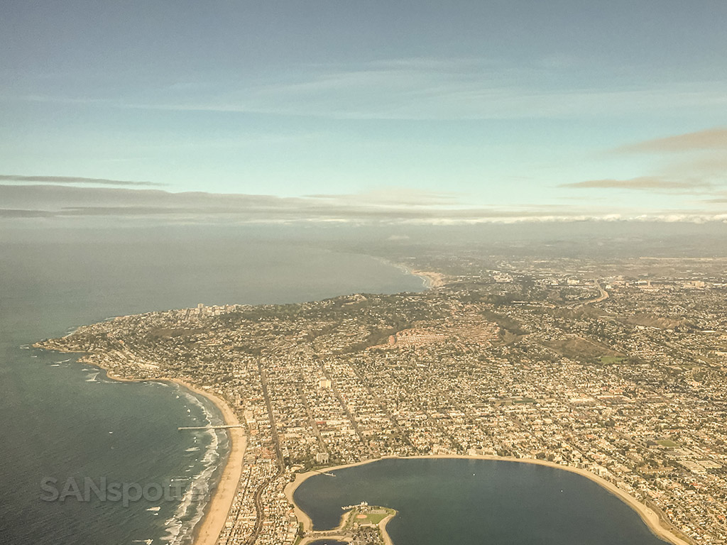Taking off from San Diego