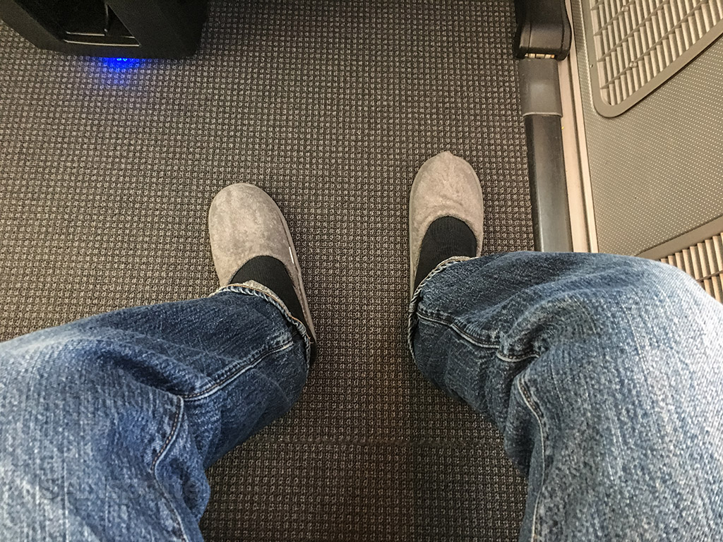 Japan Airlines business class slippers