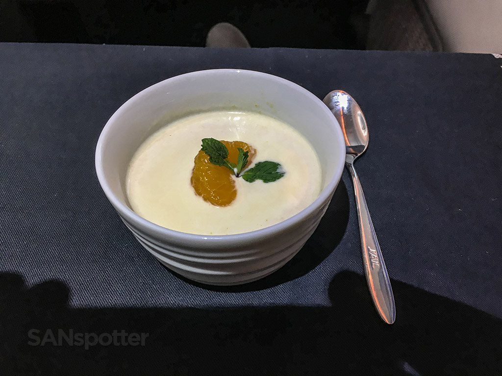 Japan Airlines business class desert
