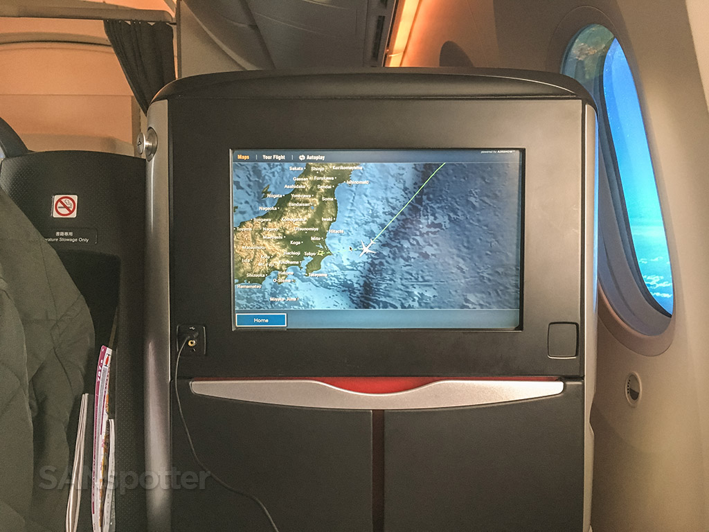 Approaching Japan from the east