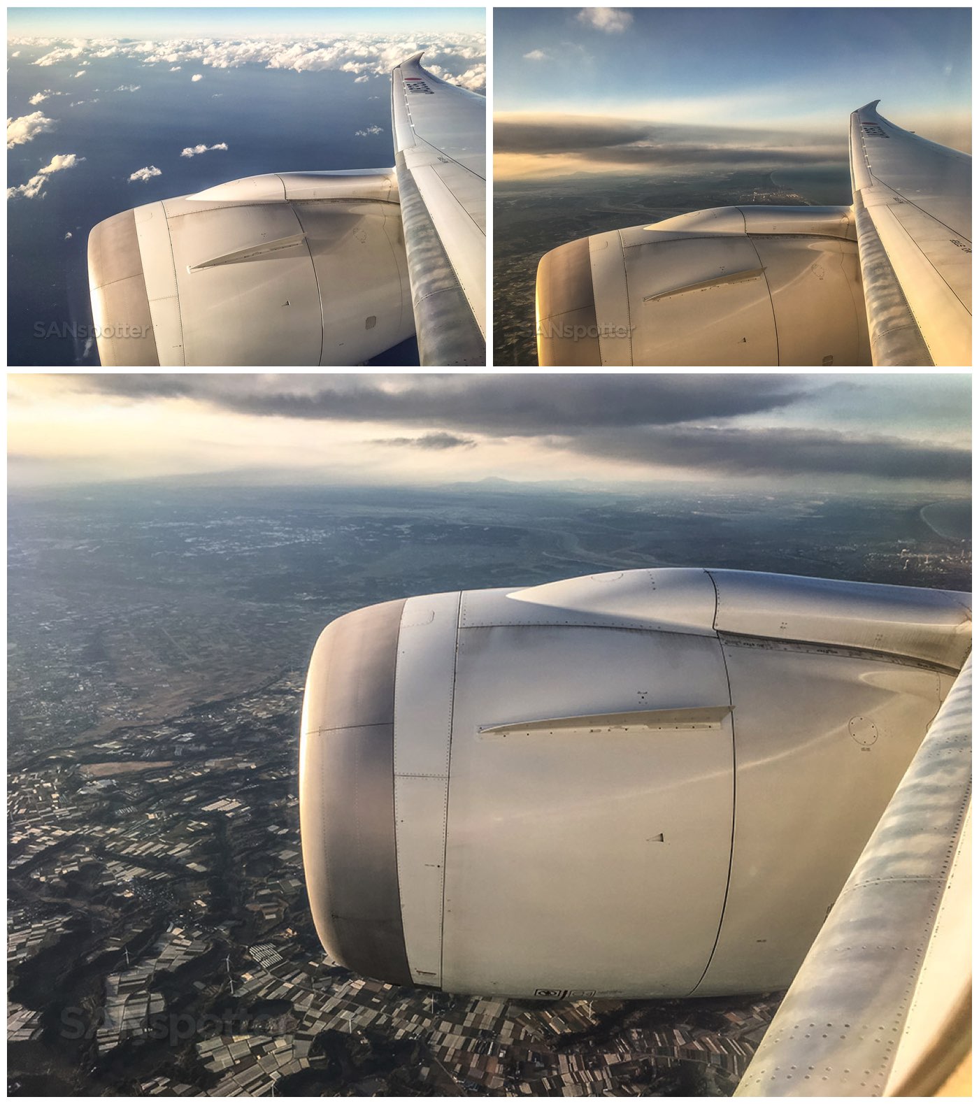 Landing in Japan JAL 787