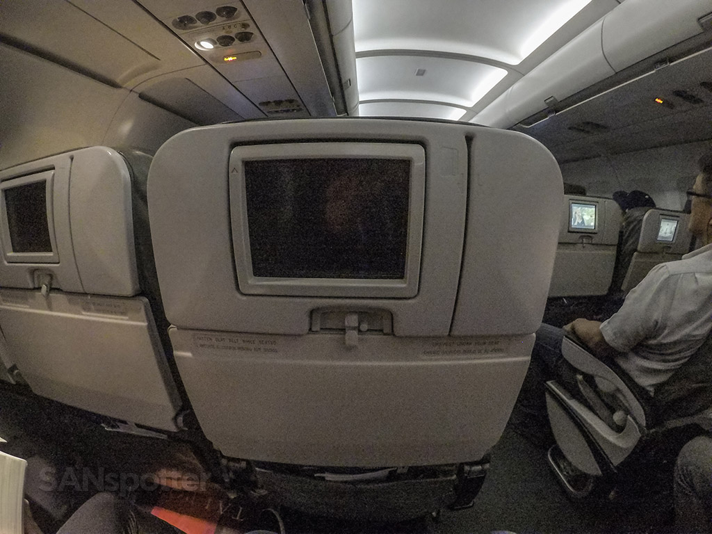 JetBlue main cabin seat back