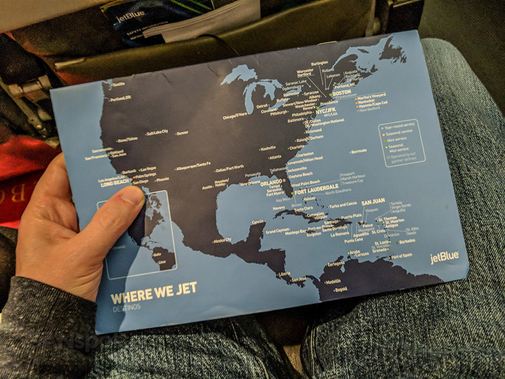 JetBlue route map 2017