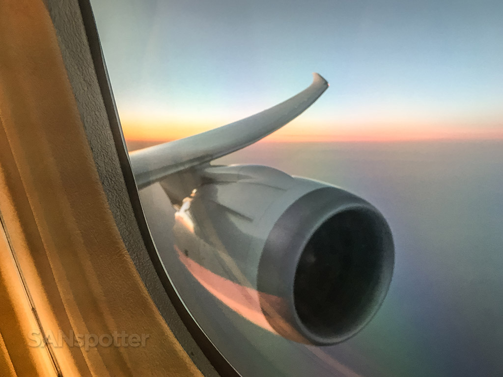Japan Airlines 787 wing view