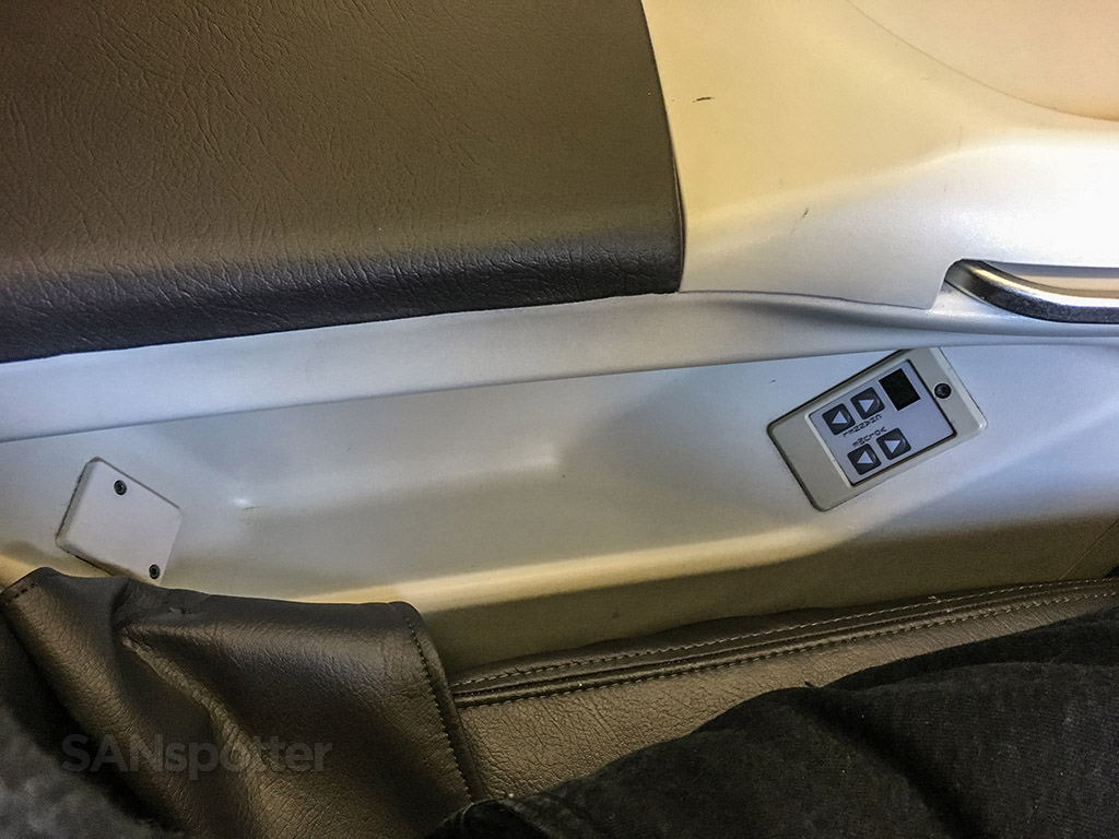 American Airlines domestic first class entertainment controls