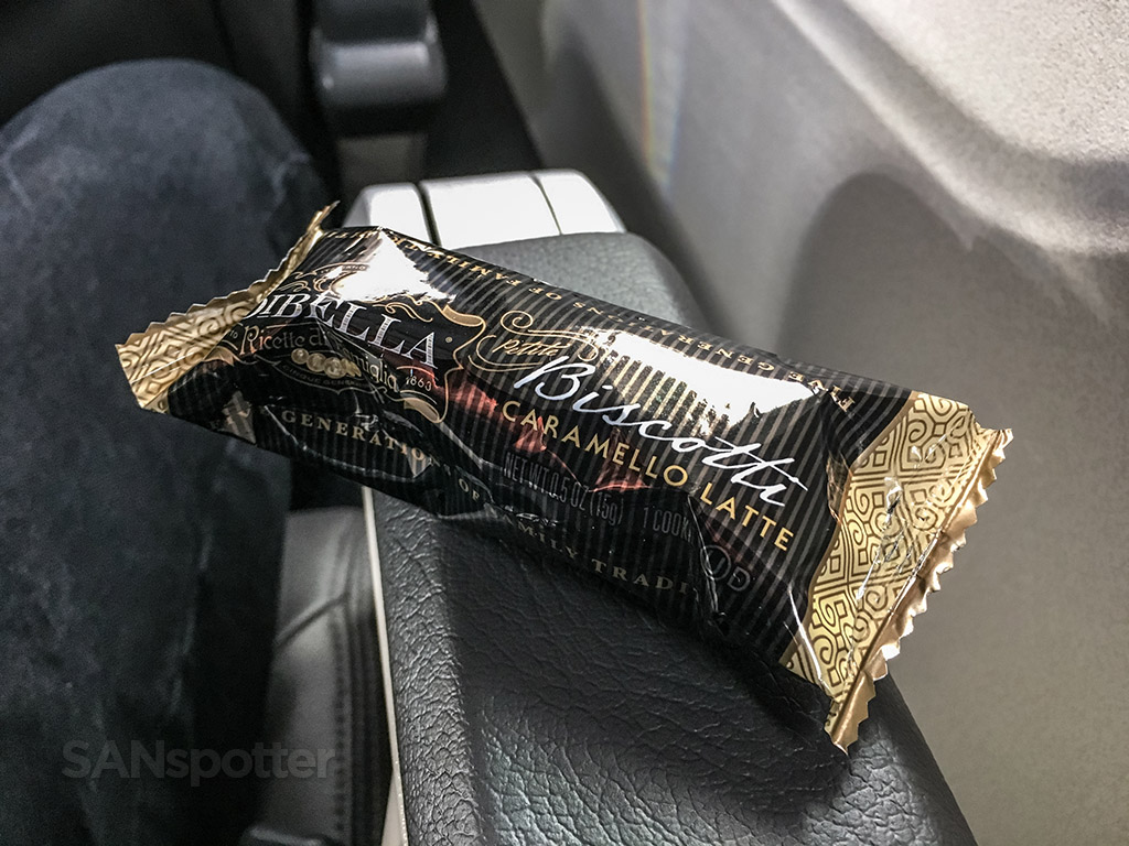 American Airlines first class snack