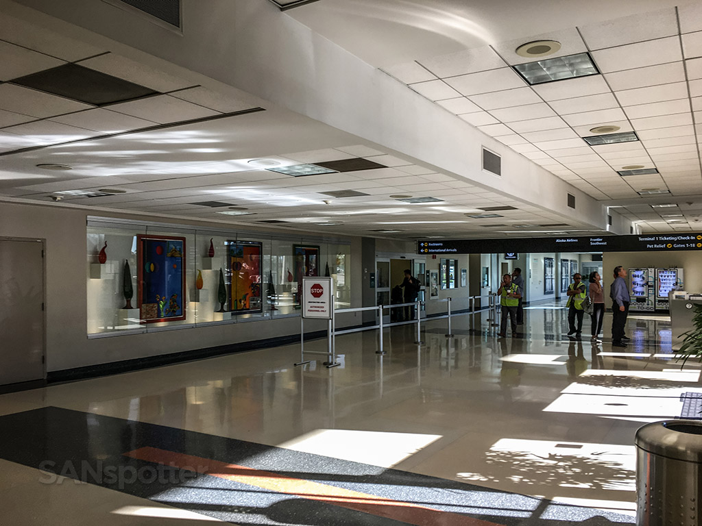 San Diego airport international arrivals hall