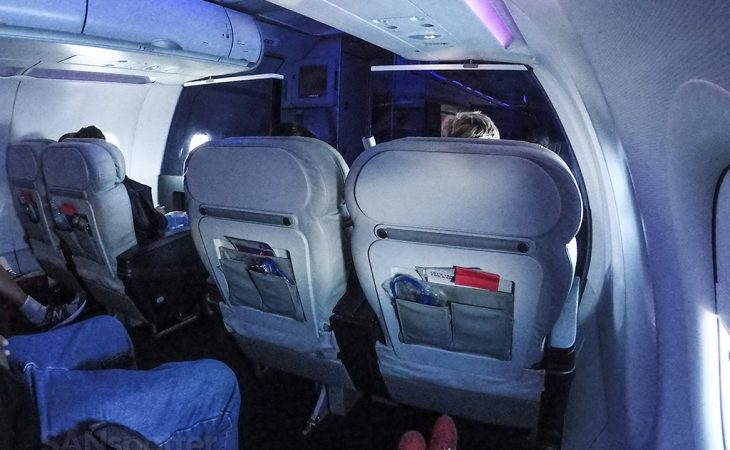 Virgin America a319 first class cabin