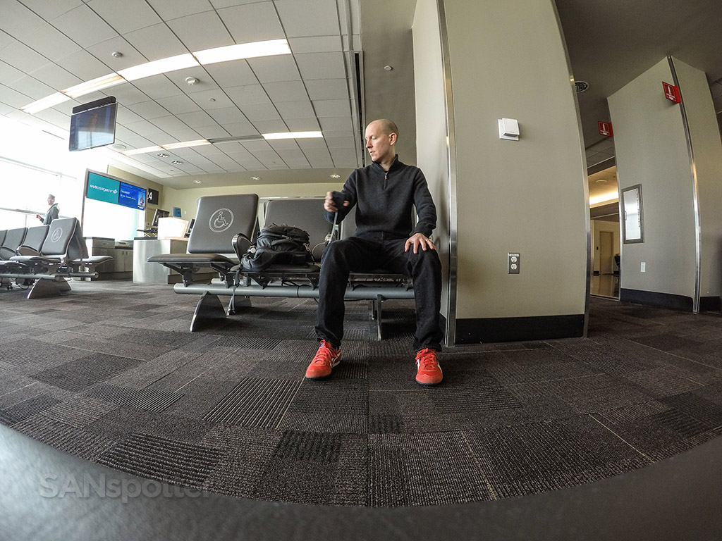 SANspotter selfie SAN terminal 2 east