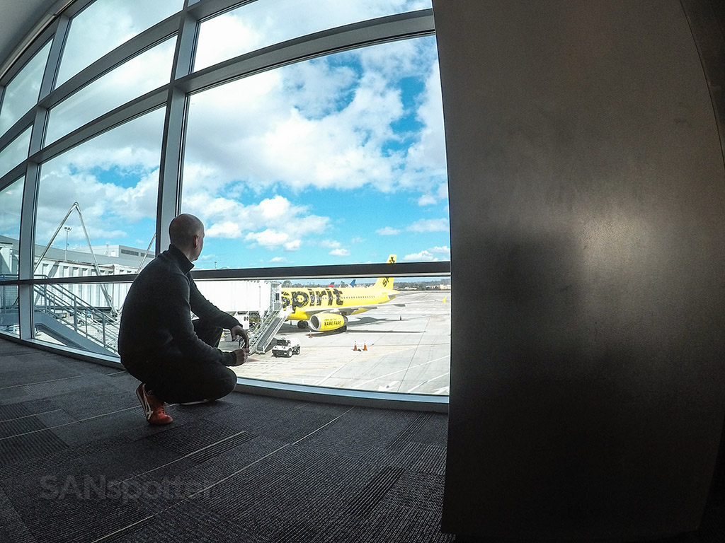 SANspotter selfie San Diego international airport