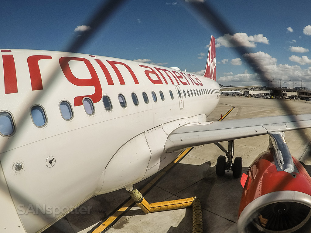 Virgin America a319 San Diego international Airport