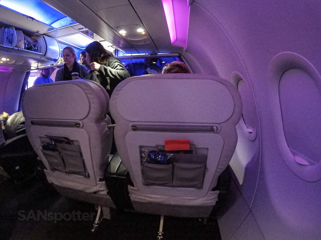Virgin America first class boarding process