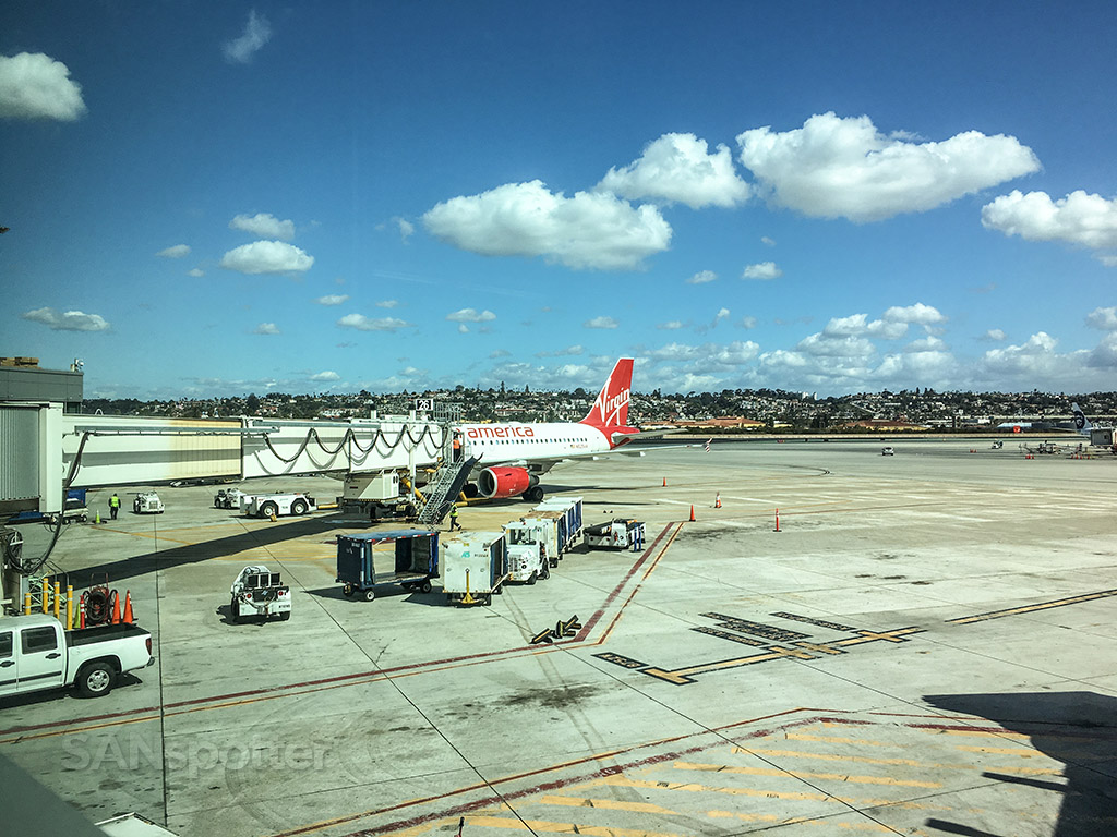 Virgin America a319 San Diego airport