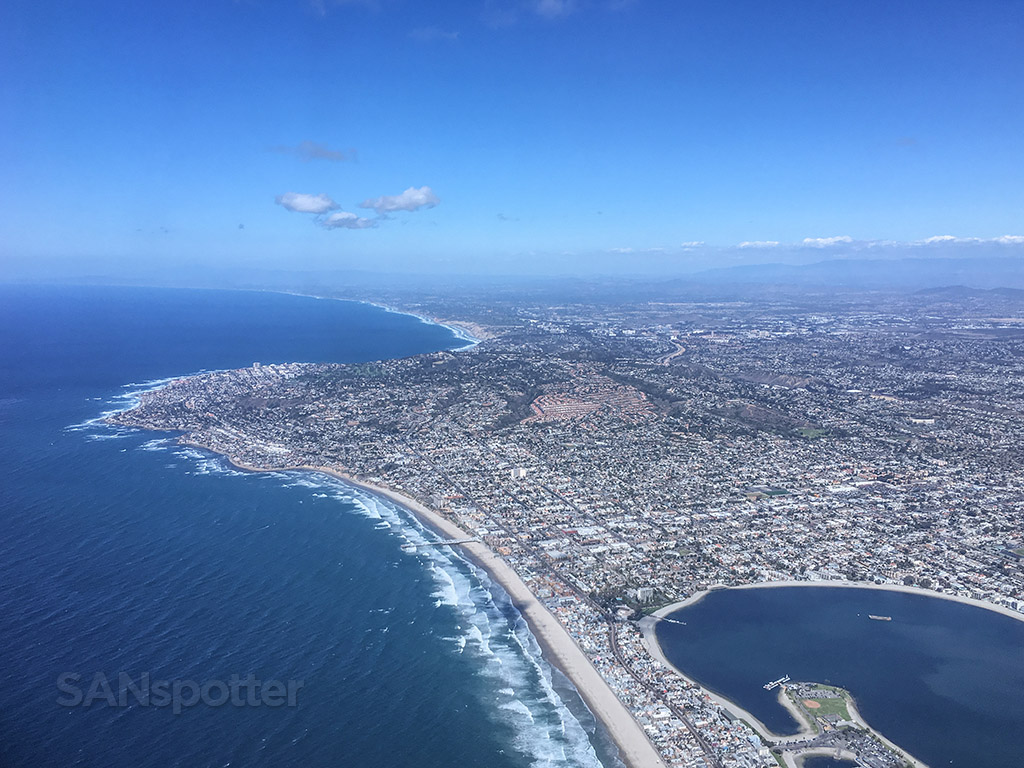 Flying over La Jolla California