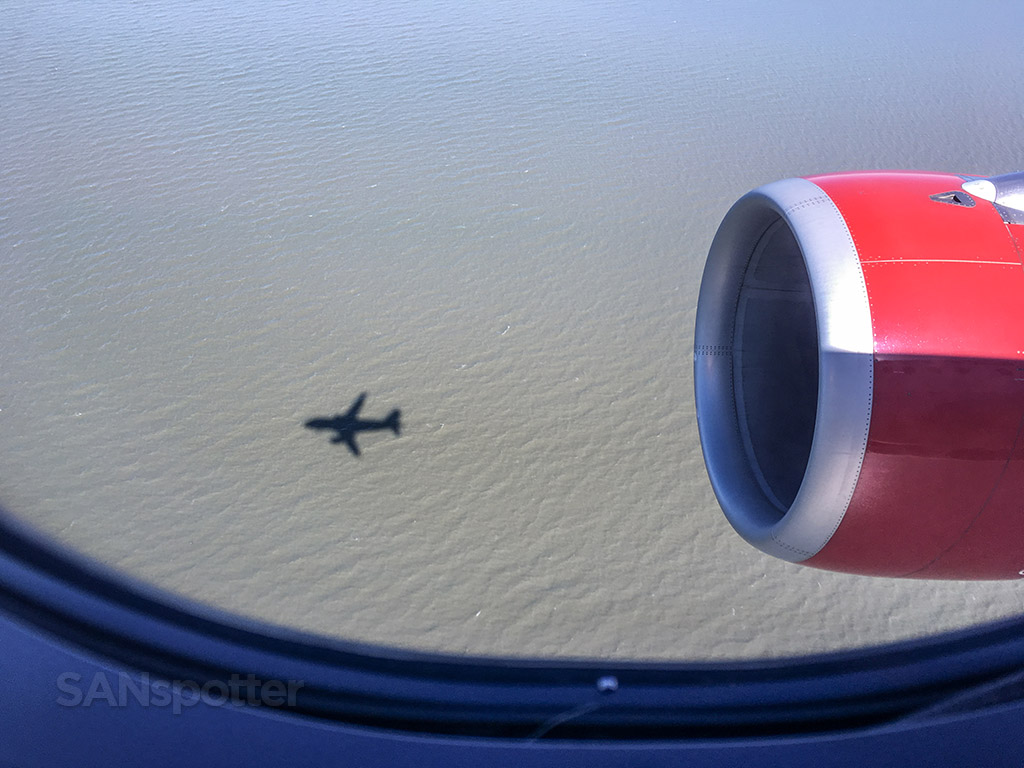 Airplane shadow