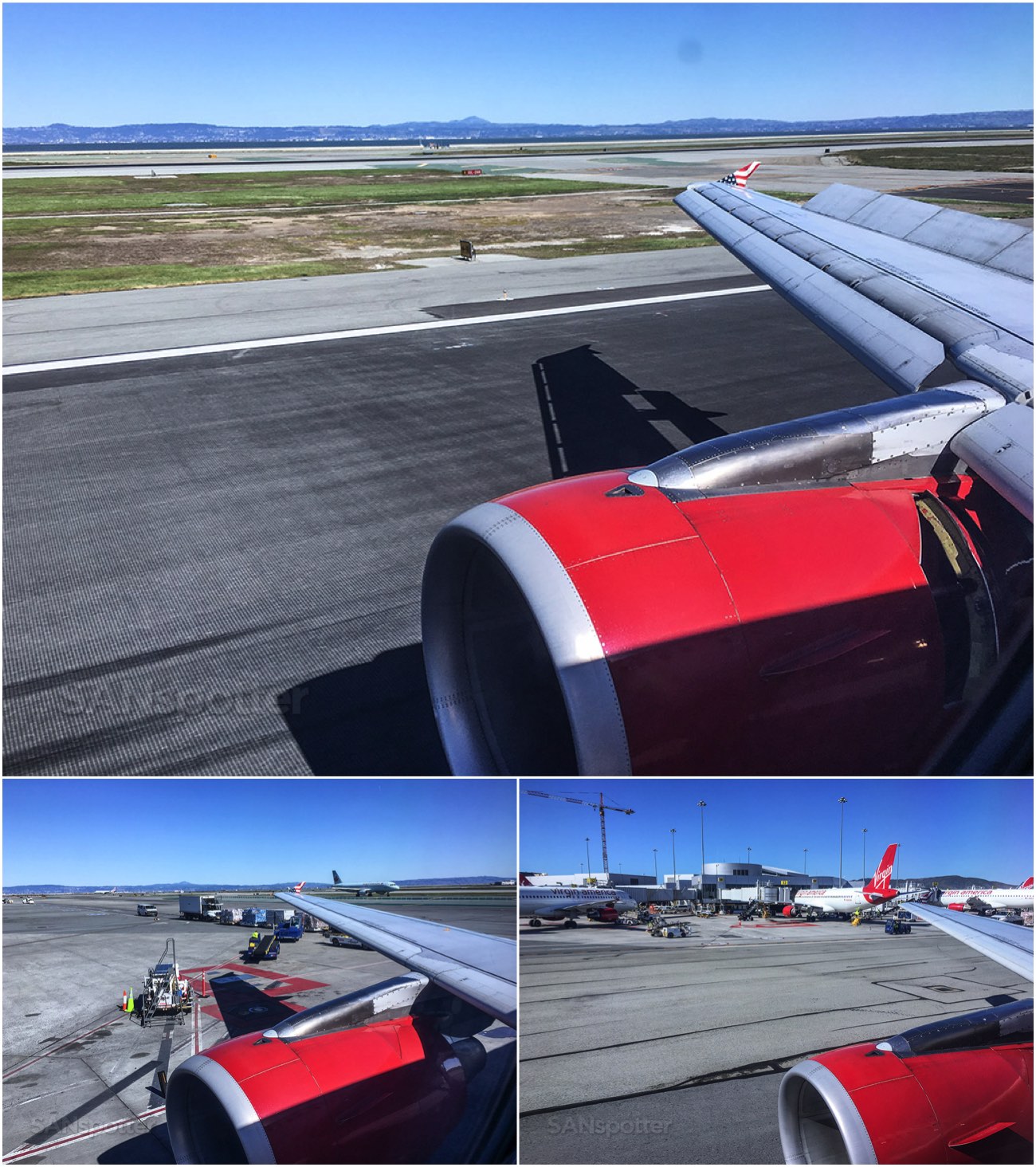 Flying into San Francisco on Virgin America