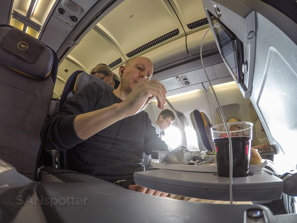 Lufthansa Economy class meal service