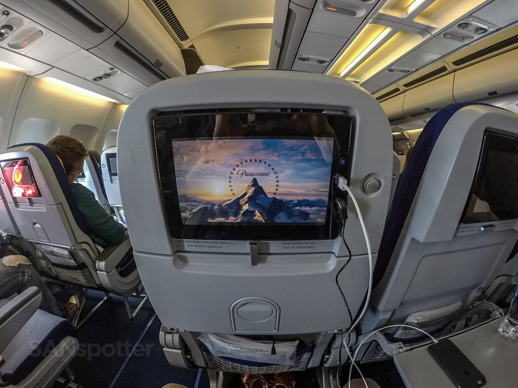 In flight entertainment Lufthansa 