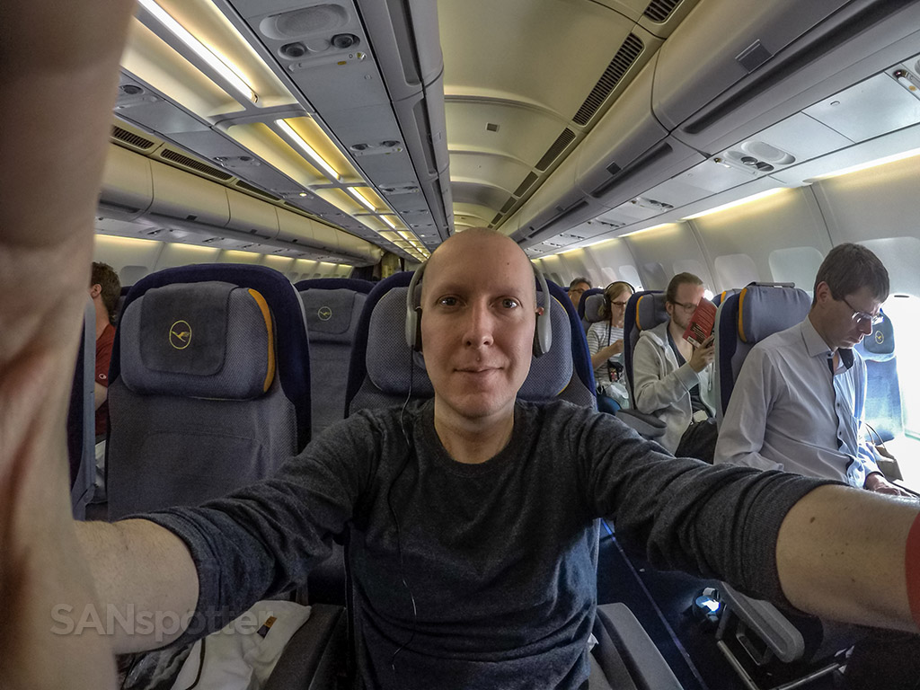 SANspotter selfie Lufthansa