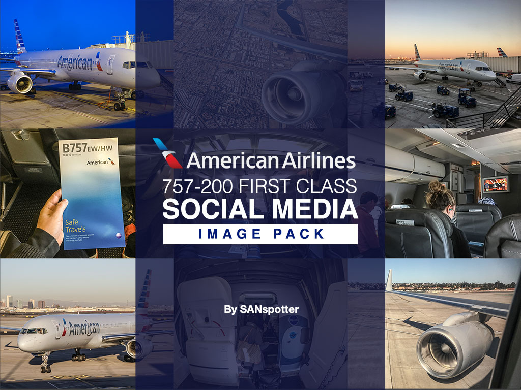 American Airlines 757 social media image pack