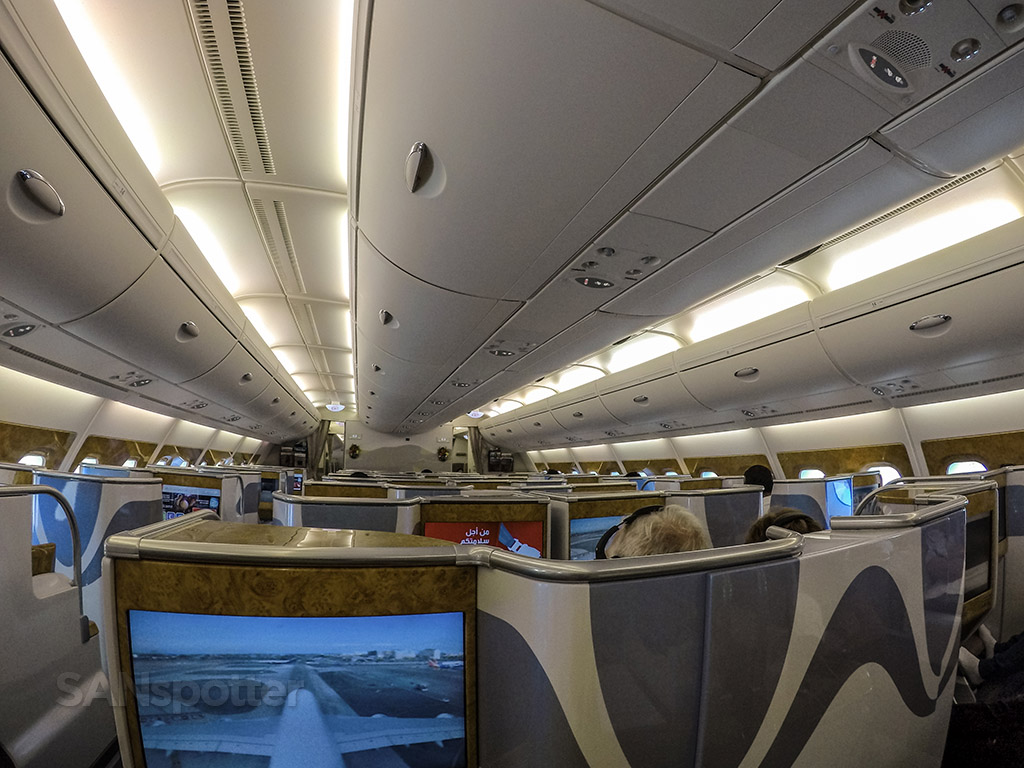 Emirates A380 business class interior