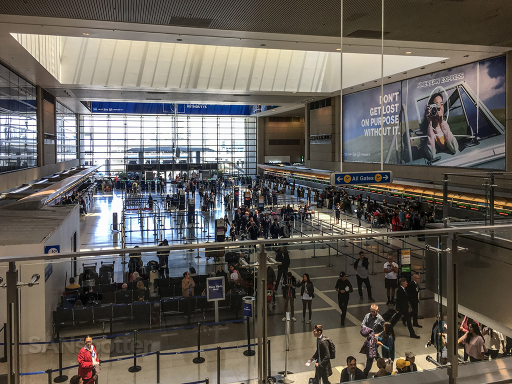 LAX international departures hall