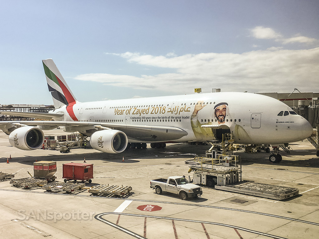Emirates year of zayed 2018 A380