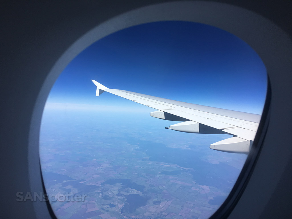 Flying over Russia