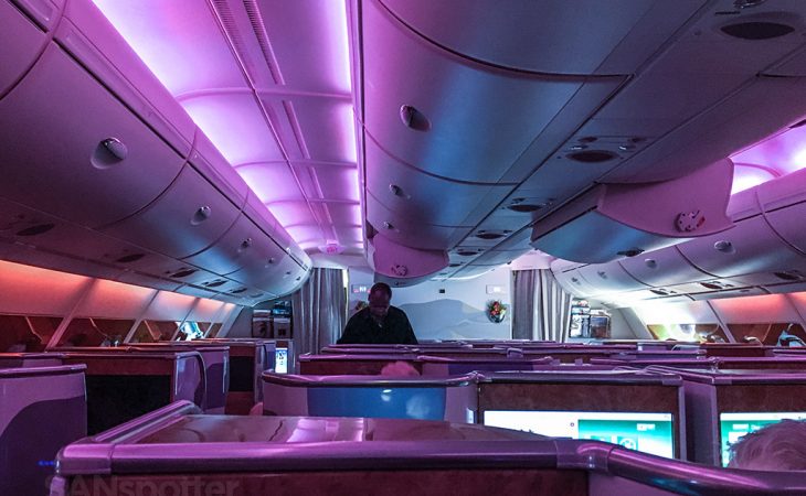 Emirates A380-800 business class Los Angeles to Dubai