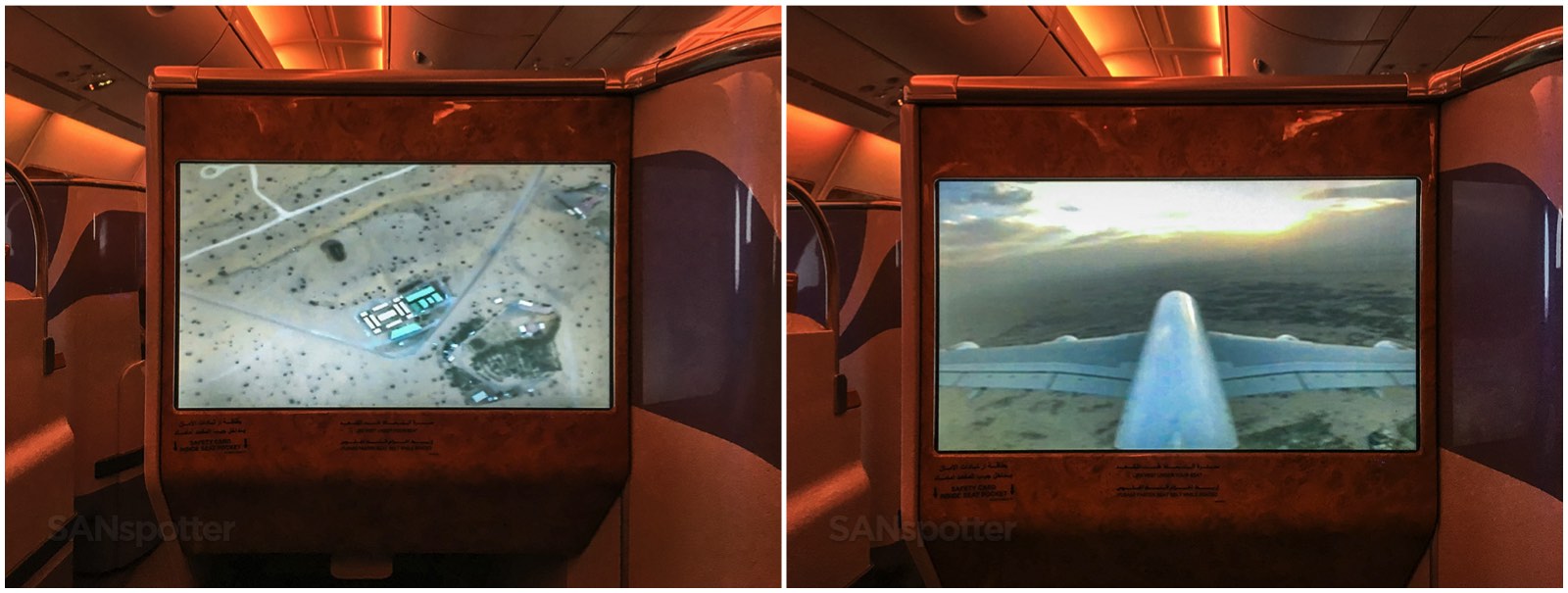 Flying into Dubai view