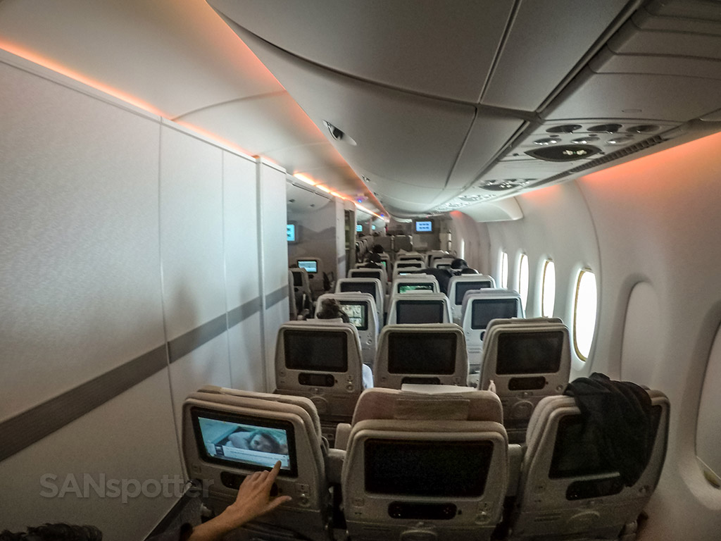 Emirates A380 interior