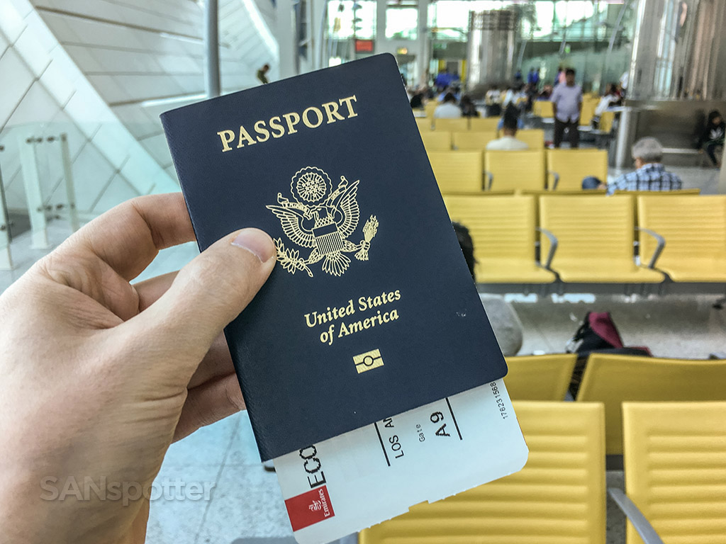 US passport Dubai airport