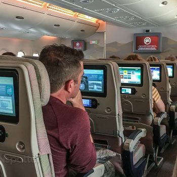 Emirates A380-800 economy class Dubai to Los Angeles