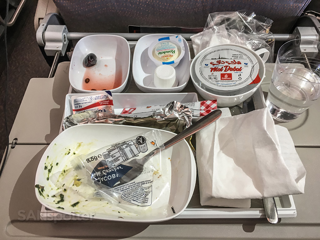 Delicious emirates economy class breakfast
