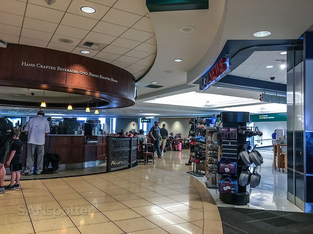 Inside terminal one San Diego airport