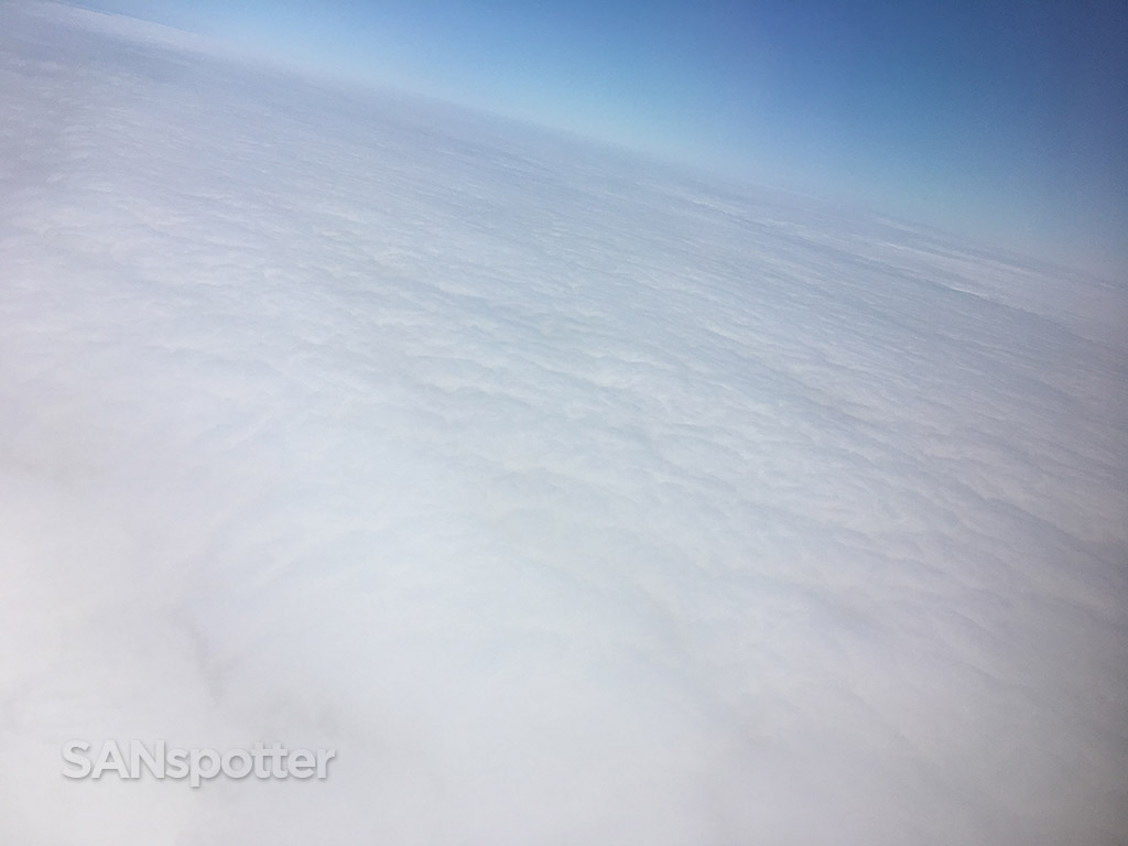 Flying above the clouds