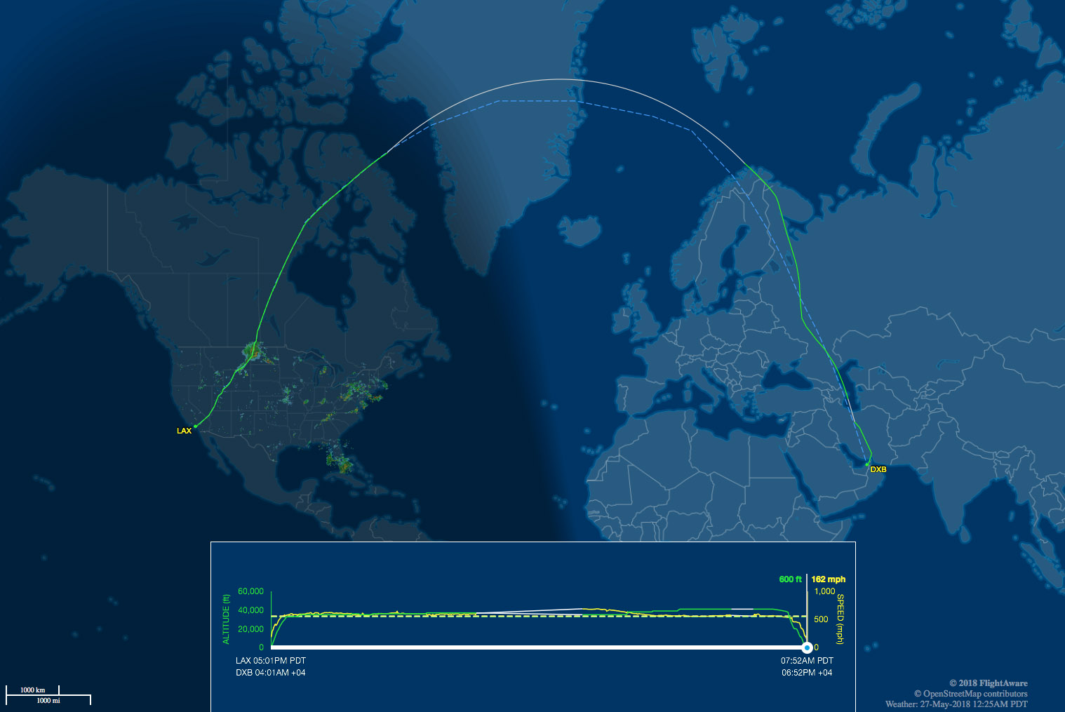 Emirates A380800 business class Los Angeles to Dubai SANspotter