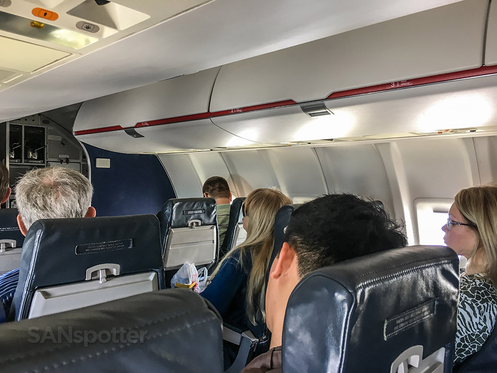 Inside a United express CRJ-200