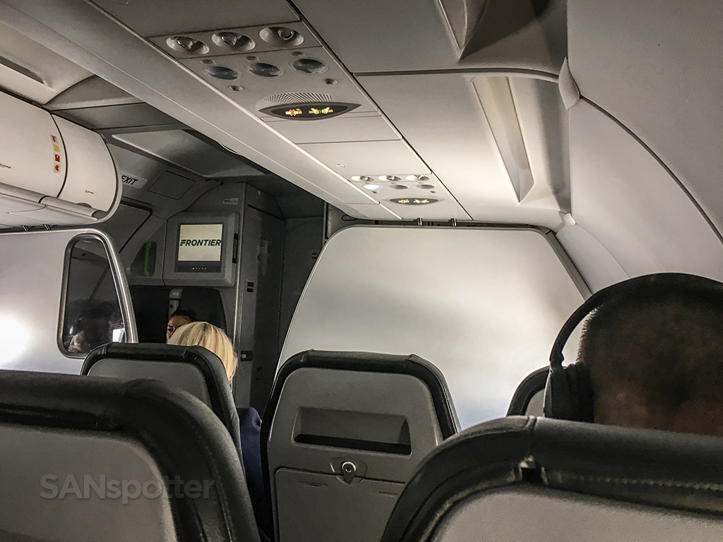 Frontier Airlines interior cabin