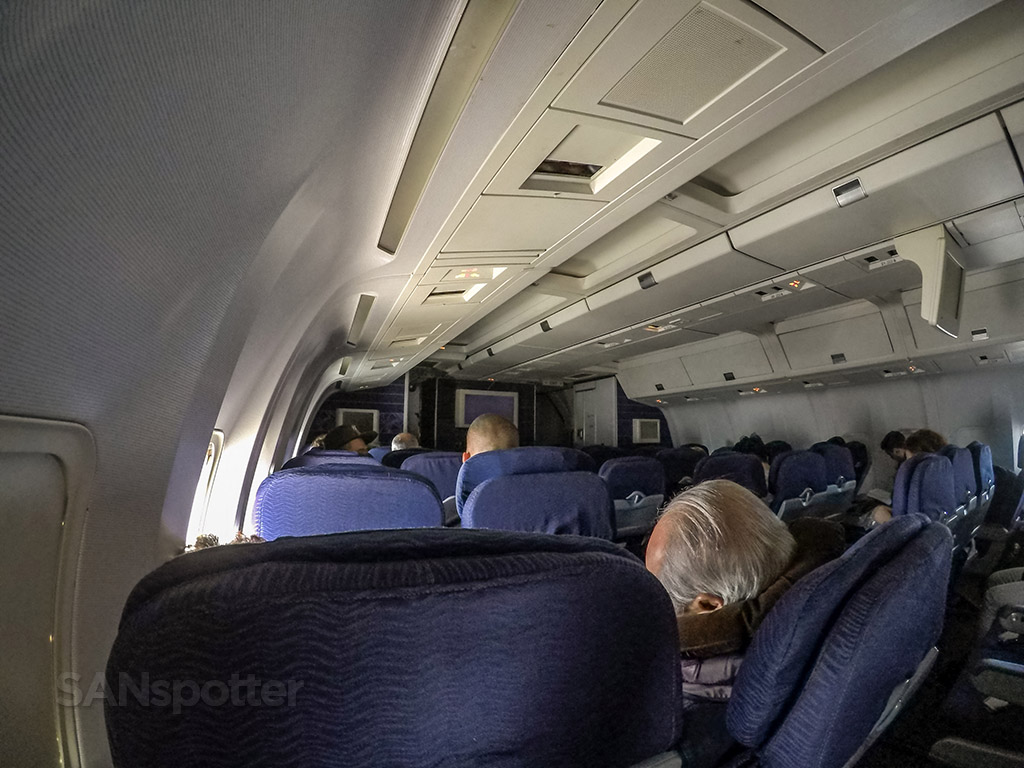 Interior of a Hawaiian airlines 767