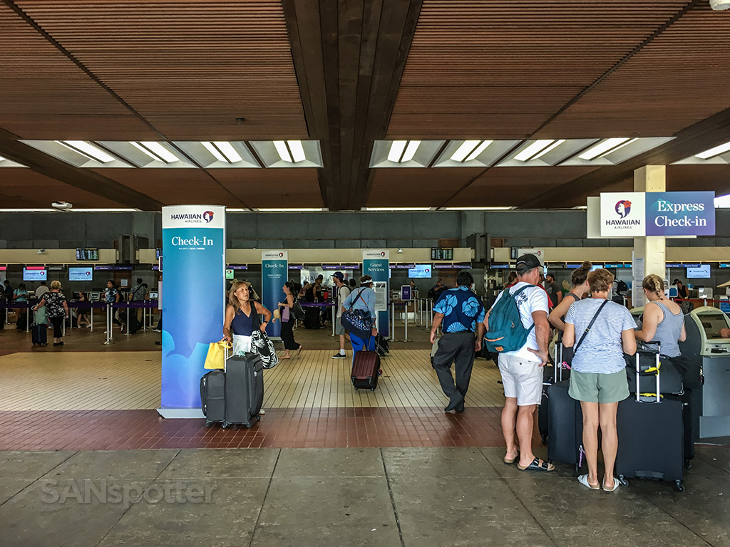 Maui airport terminal check in
