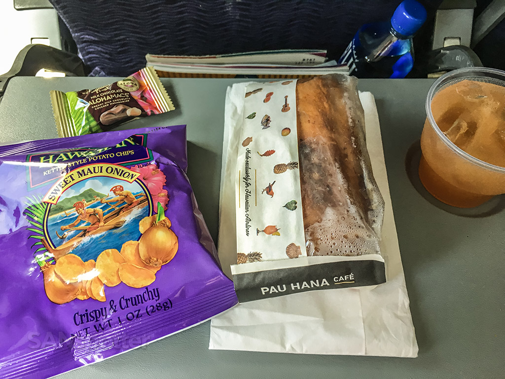 Free meal in economy class Hawaiian airlines