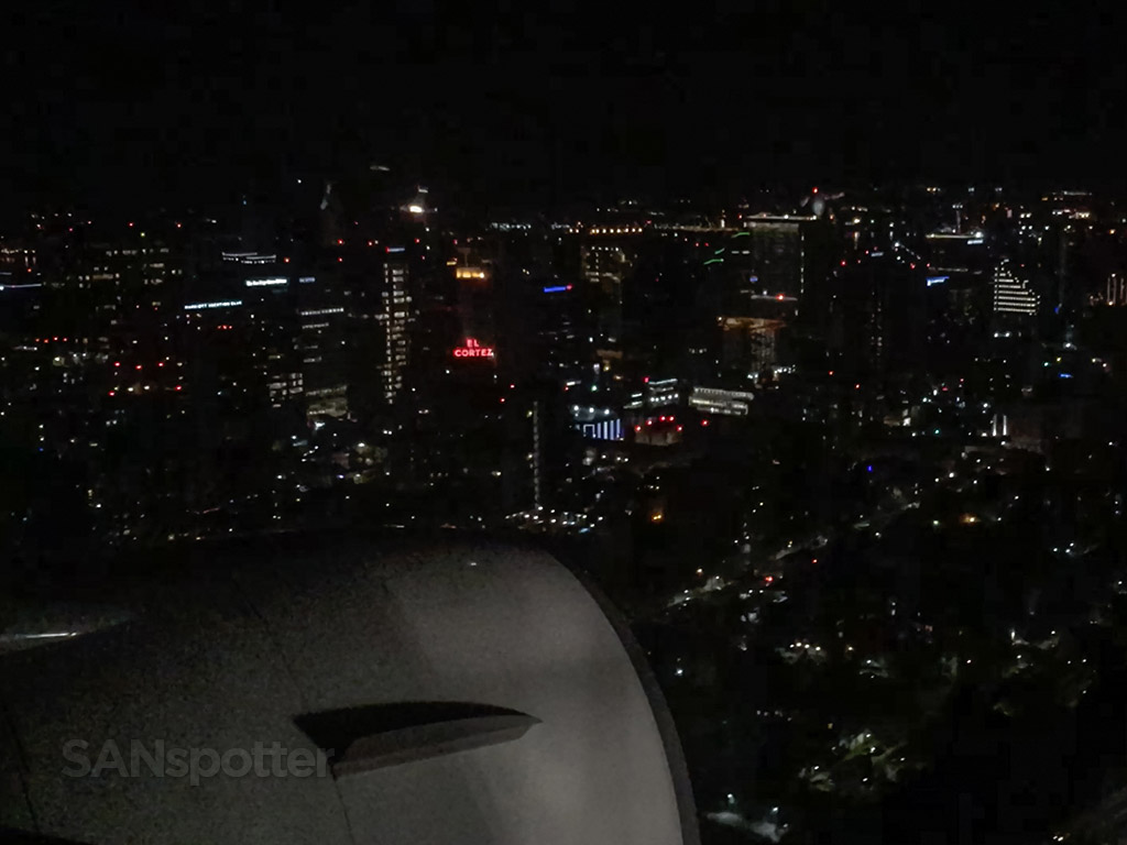 Flying over downtown San Diego airport approach